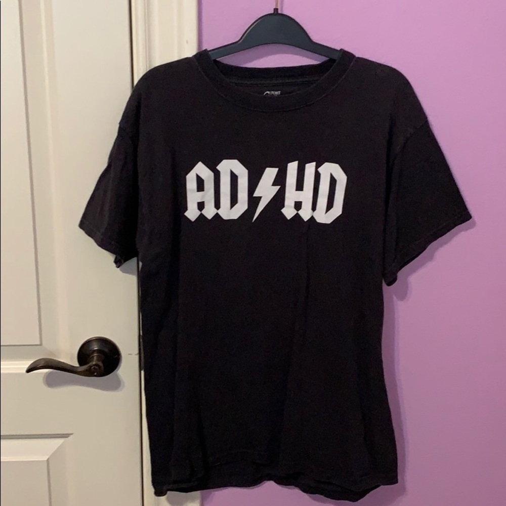 Mens  ADHD AC/DC dupe t-shirt